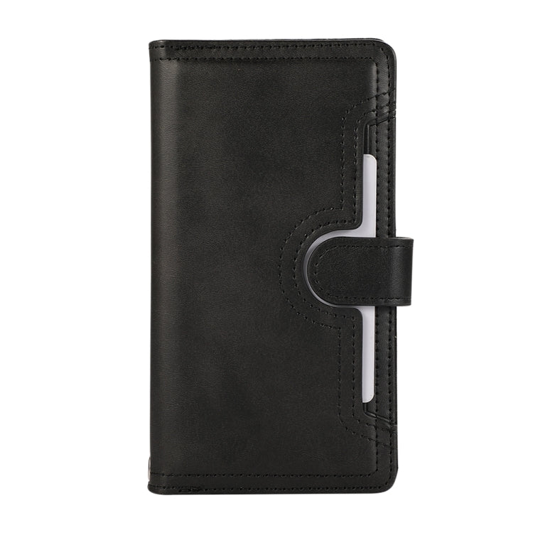 For iPhone 16 Wristband Card Slot Leather Phone Case(Black) - iPhone 16 Cases by PMC Jewellery | Online Shopping South Africa | PMC Jewellery | Buy Now Pay Later Mobicred