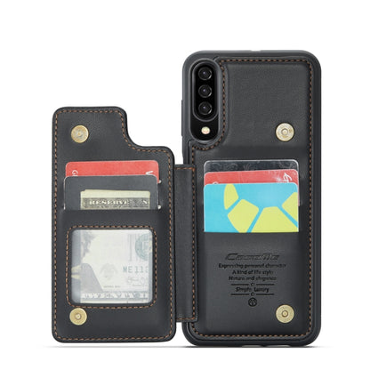 For Samsung Galaxy A30s/A50s/A50 CaseMe C22 Card Slots Holder RFID Anti-theft Phone Case(Black) - Galaxy Phone Cases by CaseMe | Online Shopping South Africa | PMC Jewellery | Buy Now Pay Later Mobicred