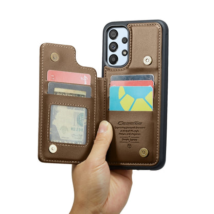 For Samsung Galaxy A53 5G CaseMe C22 Card Slots Holder RFID Anti-theft Phone Case(Brown) - Galaxy Phone Cases by CaseMe | Online Shopping South Africa | PMC Jewellery | Buy Now Pay Later Mobicred