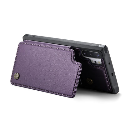 For Samsung Galaxy Note10+ 5G CaseMe C22 Card Slots Holder RFID Anti-theft Phone Case(Purple) - Galaxy Phone Cases by CaseMe | Online Shopping South Africa | PMC Jewellery | Buy Now Pay Later Mobicred