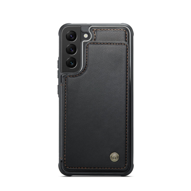 For Samsung Galaxy S21 5G CaseMe C22 Card Slots Holder RFID Anti-theft Phone Case(Black) - Galaxy S21 5G Cases by CaseMe | Online Shopping South Africa | PMC Jewellery | Buy Now Pay Later Mobicred