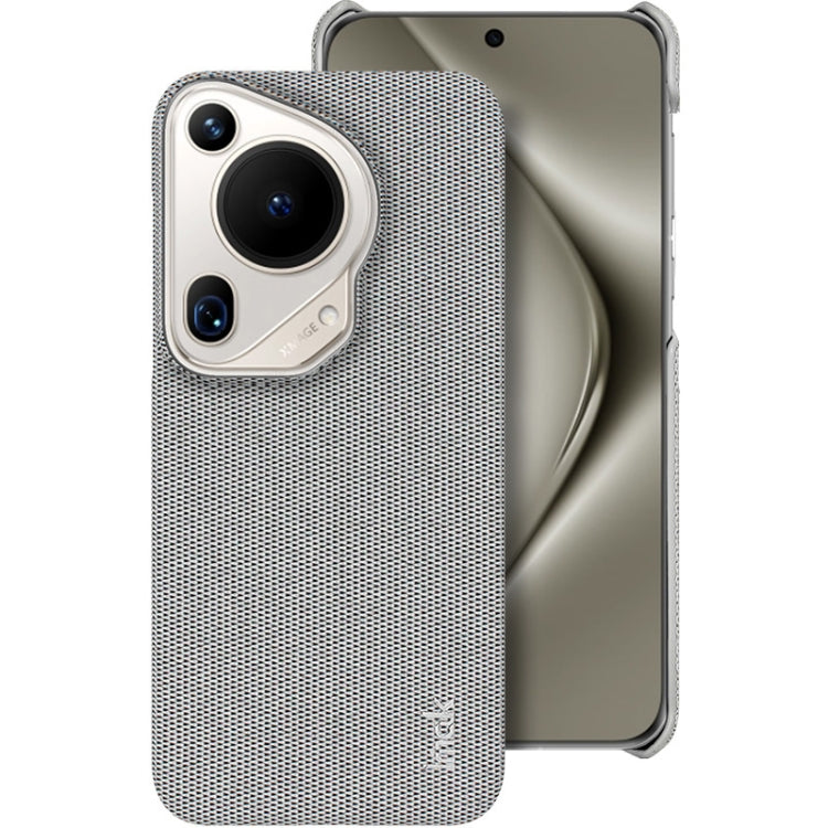 For Huawei Pura 70 Ultra imak Ruiyi Series Cloth Texture PU + PC Phone Case(Light Grey) - Huawei Cases by imak | Online Shopping South Africa | PMC Jewellery | Buy Now Pay Later Mobicred