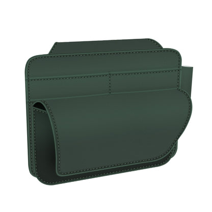 3073 Napa Texture Leather Car Removable Glasses Storage Bag(Green) - Sunglasses & Glasses Clips by PMC Jewellery | Online Shopping South Africa | PMC Jewellery | Buy Now Pay Later Mobicred