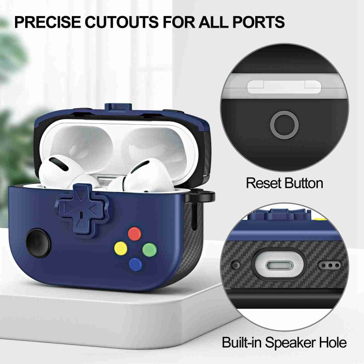 For AirPods Pro 2 Game Console Shape Wireless Earphones Protective Case(Blue) - For AirPods Pro 2 by PMC Jewellery | Online Shopping South Africa | PMC Jewellery | Buy Now Pay Later Mobicred