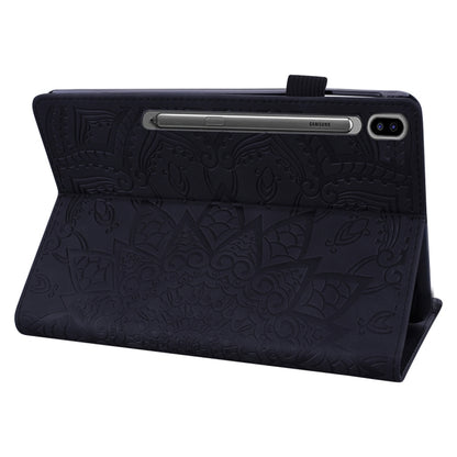 For Samsung Galaxy Tab S9 Ultra Calf Texture Embossed Leather Tablet Case(Black) - Galaxy Tab S9 Ultra Cases by PMC Jewellery | Online Shopping South Africa | PMC Jewellery | Buy Now Pay Later Mobicred