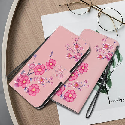 For Honor Magic6 Pro Crystal Texture Colored Drawing Leather Phone Case(Cherry Blossoms) - Honor Cases by PMC Jewellery | Online Shopping South Africa | PMC Jewellery | Buy Now Pay Later Mobicred