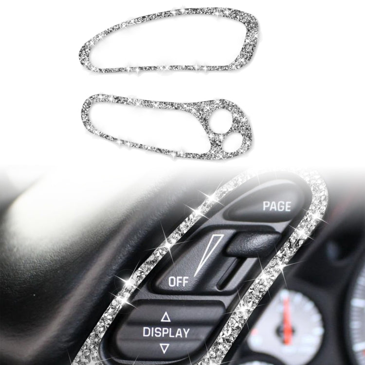 For Chevrolet Corvette C5 1998-2004 2 in 1 Both Sides of Car Speedometer Diamond Decorative Sticker, Left Drive - Car Interior Mouldings by PMC Jewellery | Online Shopping South Africa | PMC Jewellery | Buy Now Pay Later Mobicred