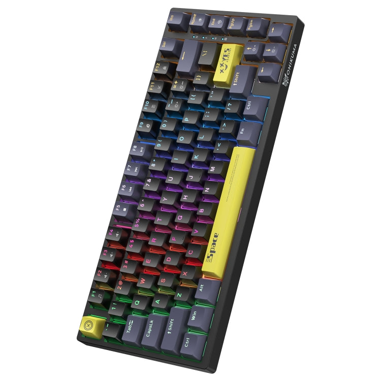 ONIKUMA G52 82 Keys RGB Lighting Wired Mechanical Keyboard, Type:Brown Switch(Black) - Wired Keyboard by ONIKUMA | Online Shopping South Africa | PMC Jewellery | Buy Now Pay Later Mobicred