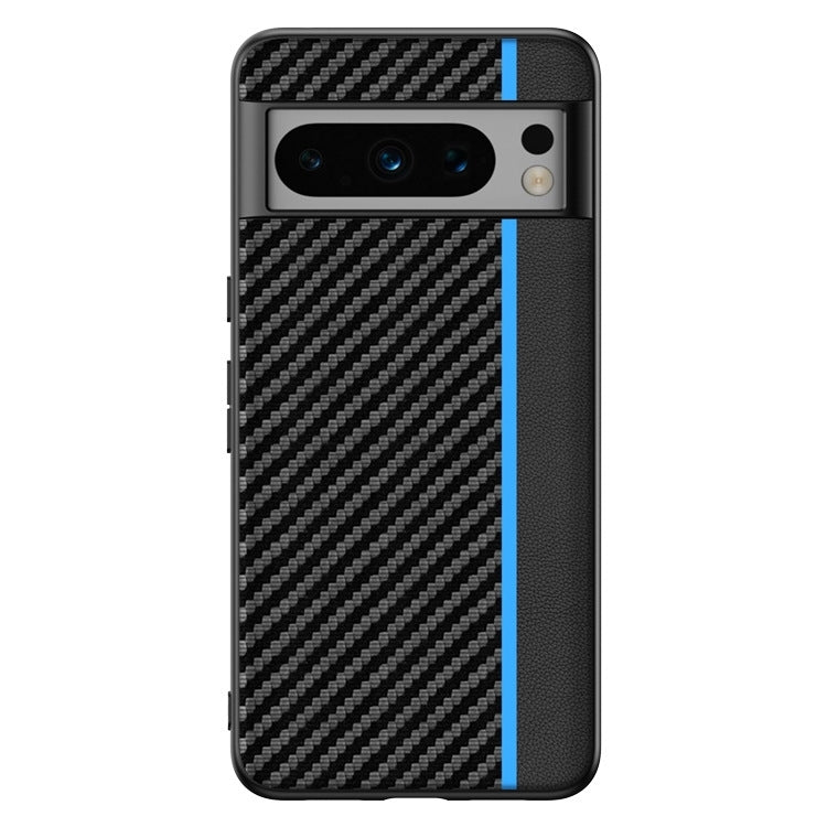 For Google Pixel 9 Ultra-thin Carbon Fiber Texture Printing Phone Case(Black Blue) - Google Cases by PMC Jewellery | Online Shopping South Africa | PMC Jewellery | Buy Now Pay Later Mobicred