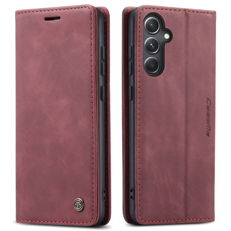 For Samsung Galaxy S23 FE 5G CaseMe 013 Multifunctional Horizontal Flip Leather Phone Case(Wine Red) - Galaxy S23 FE 5G Cases by CaseMe | Online Shopping South Africa | PMC Jewellery | Buy Now Pay Later Mobicred