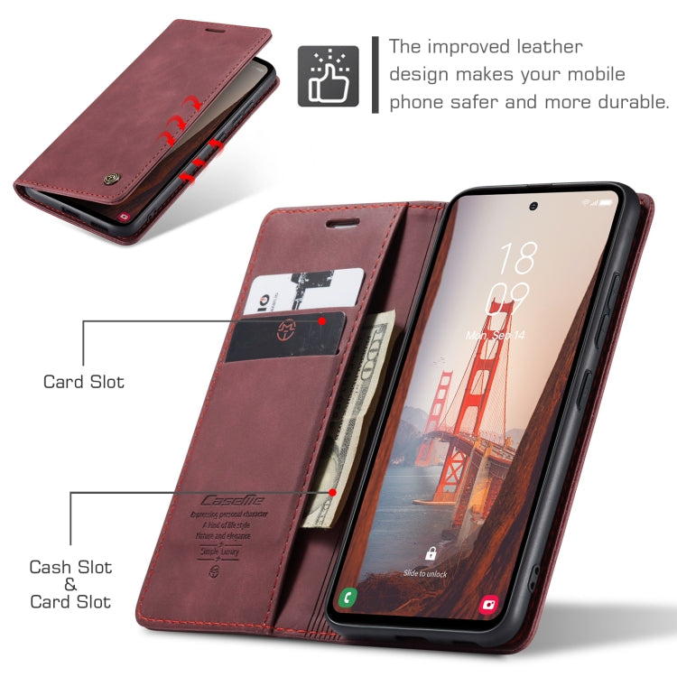 For Samsung Galaxy S23 FE 5G CaseMe 013 Multifunctional Horizontal Flip Leather Phone Case(Wine Red) - Galaxy S23 FE 5G Cases by CaseMe | Online Shopping South Africa | PMC Jewellery | Buy Now Pay Later Mobicred