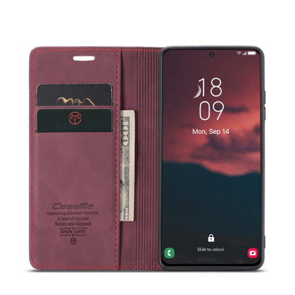 For Samsung Galaxy S24+ 5G CaseMe 013 Multifunctional Horizontal Flip Leather Phone Case(Wine Red) - Galaxy S24+ 5G Cases by CaseMe | Online Shopping South Africa | PMC Jewellery | Buy Now Pay Later Mobicred