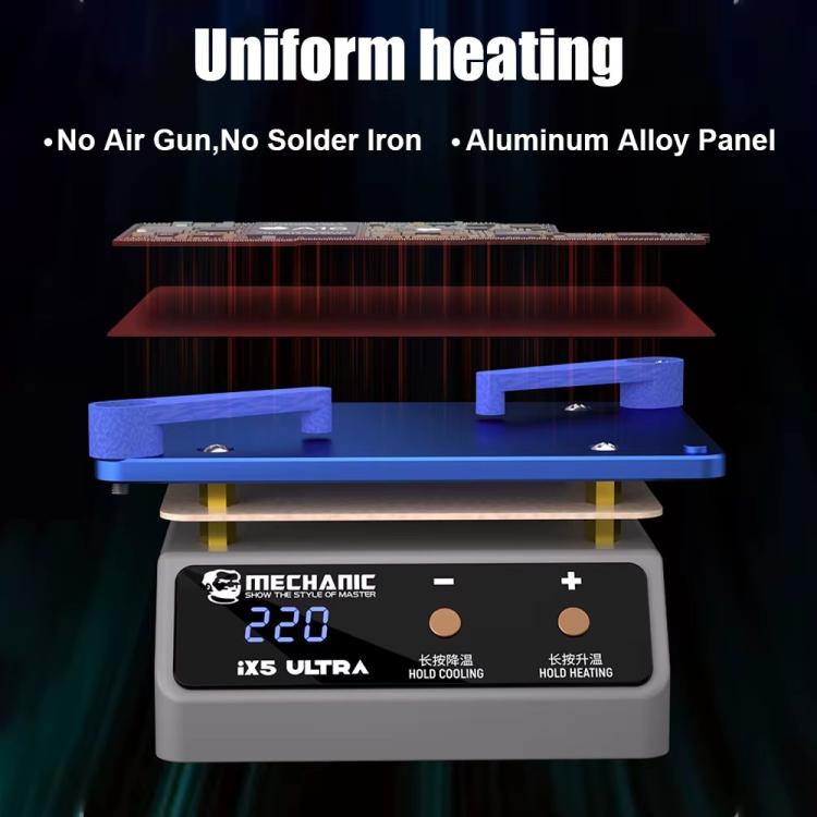 Mechanical IX5 Ultra Universal Preheating Platform for Motherboard Repair, Plug:EU - free shipping - PMC TechLife - Order now!