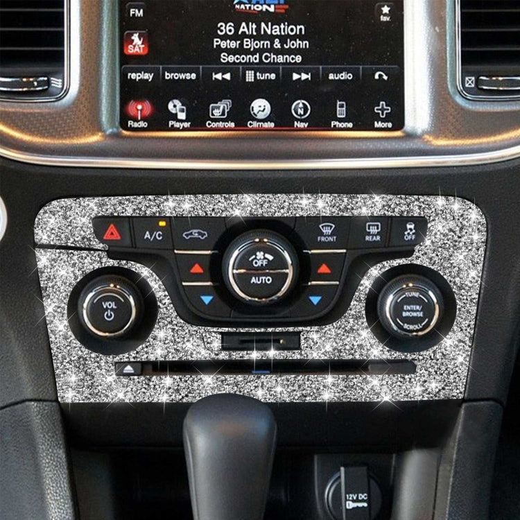 For Dodge Charger 2011-2014 Car AC Control CD Panel Diamond Decorative Sticker, Left-hand Drive - Car Interior Mouldings by PMC TechLife | Online Shopping South Africa | PMC TechLife | Buy Now Pay Later Mobicred