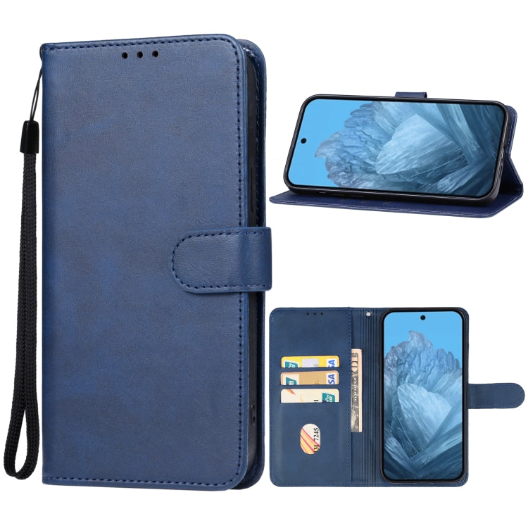 For Google Pixel 9 Leather Phone Case(Blue) - Google Cases by PMC Jewellery | Online Shopping South Africa | PMC Jewellery | Buy Now Pay Later Mobicred