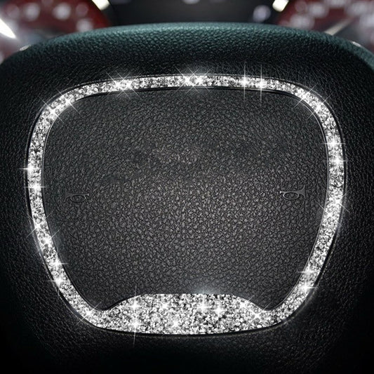 For Dodge Challenger 2015-2021 Car Steering Wheel Diamond Decorative Sticker, Left and Right Drive - Car Interior Mouldings by PMC Jewellery | Online Shopping South Africa | PMC Jewellery | Buy Now Pay Later Mobicred