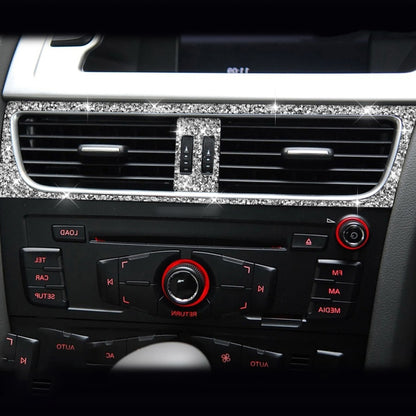 For Audi A4 / A5 / Q5 2pcs Car Air Conditioner Outlet Diamond Decoration Sticker, Right Drive - Car Interior Mouldings by PMC Jewellery | Online Shopping South Africa | PMC Jewellery | Buy Now Pay Later Mobicred