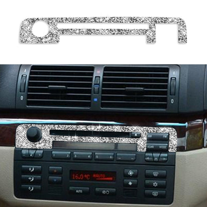 For BMW Series 3 E46 1998-2005 Car Center Control Panel Upper Diamond Decoration Sticker, Left and Right Drive - Car Interior Mouldings by PMC Jewellery | Online Shopping South Africa | PMC Jewellery | Buy Now Pay Later Mobicred