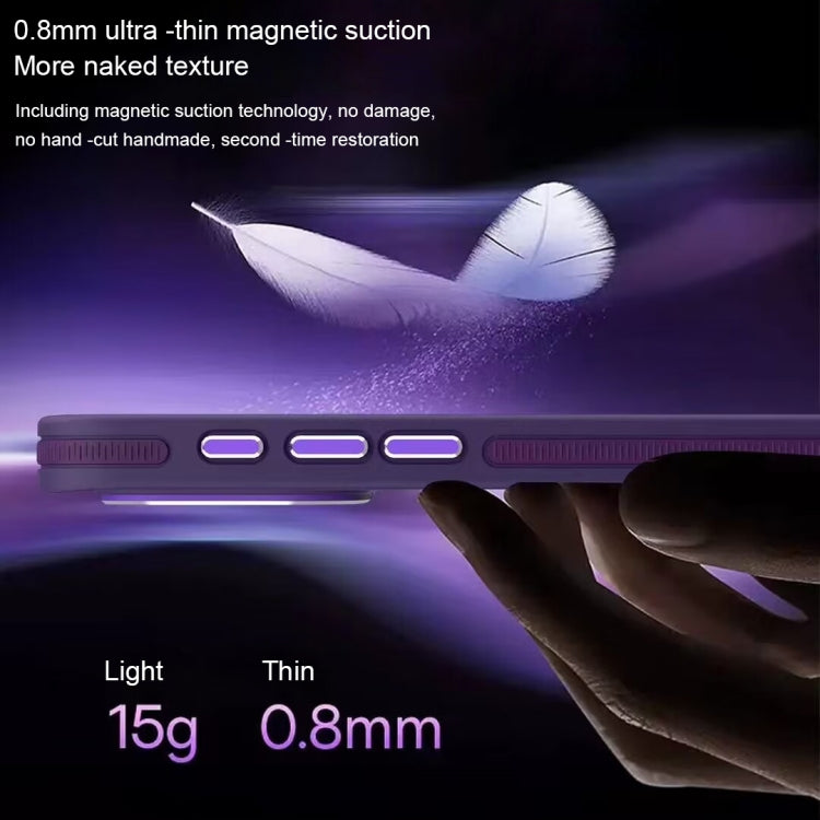 For iPhone 11 Two-color Frosted MagSafe Magnetic Phone Case(Purple) - iPhone 11 Cases by PMC Jewellery | Online Shopping South Africa | PMC Jewellery