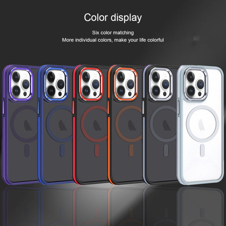 For iPhone 11 Two-color Frosted MagSafe Magnetic Phone Case(Purple) - iPhone 11 Cases by PMC Jewellery | Online Shopping South Africa | PMC Jewellery