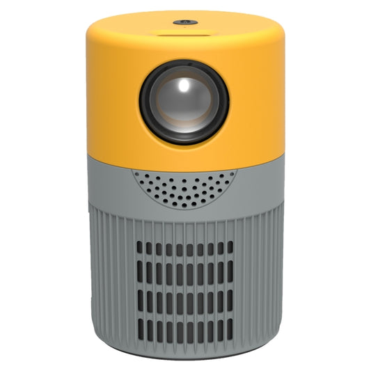 T400 3000 Lumens LED Mini Projector Support Wifi Screen Mirroring, Plug Type:AU Plug(Grey Yellow) - Mini Projector by PMC Jewellery | Online Shopping South Africa | PMC Jewellery | Buy Now Pay Later Mobicred