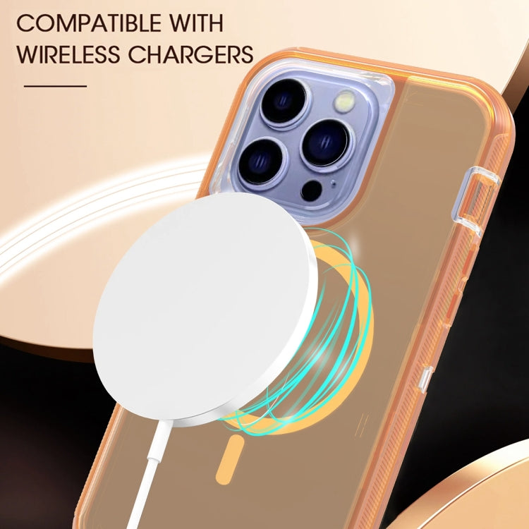 For iPhone 12 Pro Max Shockproof MagSafe Magnetic Phone Case(Transparent Gold) - free shipping - PMC TechLife - Order now!