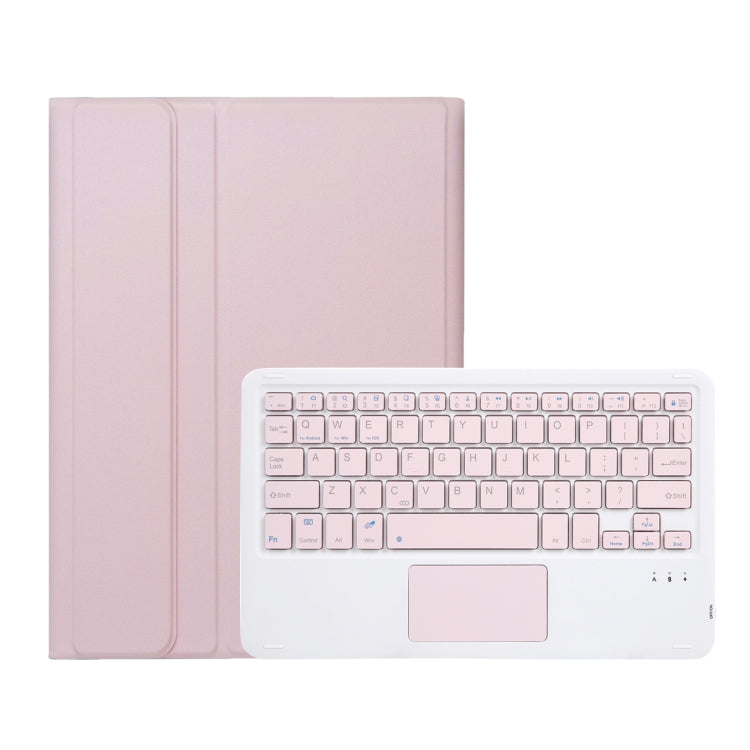 For Xiaomi Redmi Pad SE 11 inch A0N9-A Lambskin Texture Ultra-thin Detachable Bluetooth Keyboard Leather Case with Touchpad(Pink) - Others Keyboard by PMC Jewellery | Online Shopping South Africa | PMC Jewellery