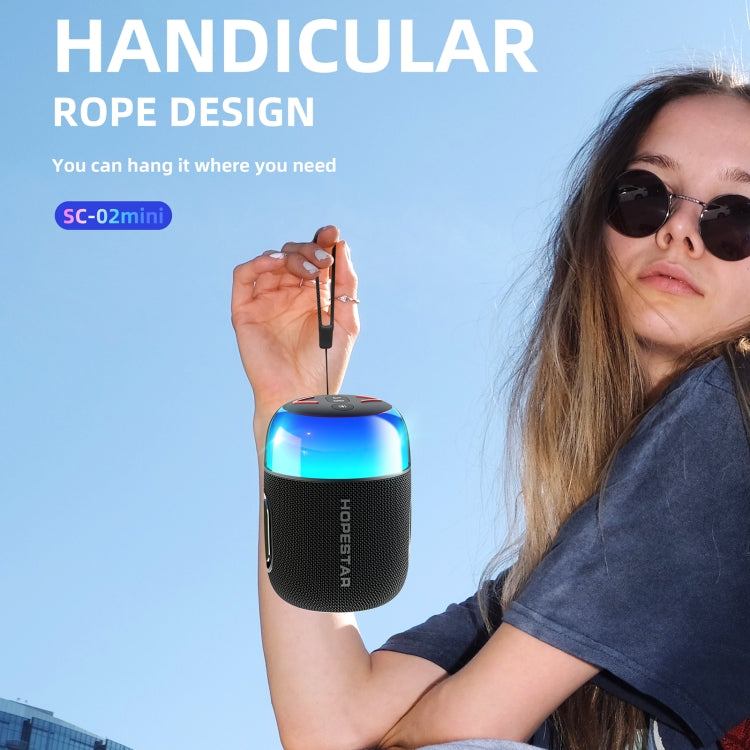 HOPESTAR SC-02 10W Portable Mini Wireless Bluetooth Speaker(Black) - Mini Speaker by HOPESTAR | Online Shopping South Africa | PMC Jewellery | Buy Now Pay Later Mobicred