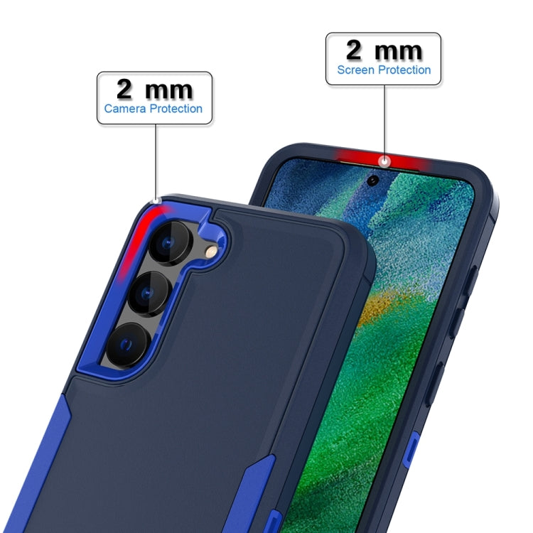 For Samsung Galaxy S25+ / S24+ 5G Magnetic 2 in 1 PC Hybrid TPU Phone Case(Royal Blue+Dark Blue) - Galaxy S24+ 5G Cases by PMC Jewellery | Online Shopping South Africa | PMC Jewellery | Buy Now Pay Later Mobicred