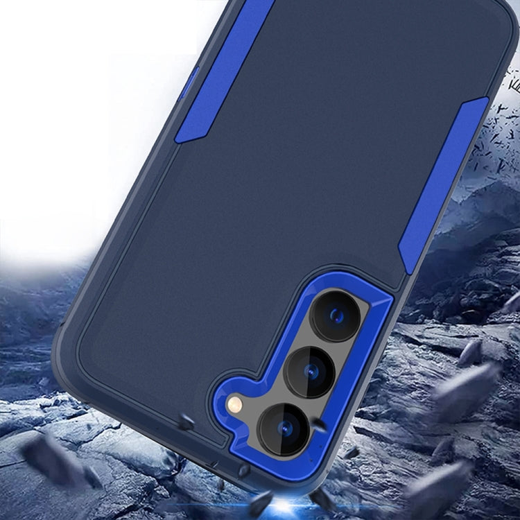 For Samsung Galaxy S25+ / S24+ 5G Magnetic 2 in 1 PC Hybrid TPU Phone Case(Royal Blue+Dark Blue) - Galaxy S24+ 5G Cases by PMC Jewellery | Online Shopping South Africa | PMC Jewellery | Buy Now Pay Later Mobicred