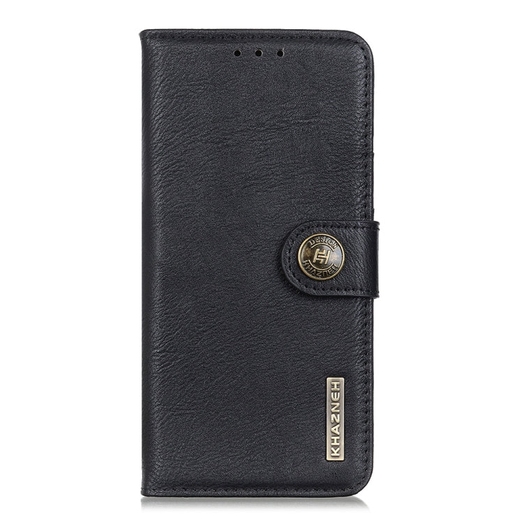 For Google Pixel 10 / 9 KHAZNEH Cowhide Texture Horizontal Flip Leather Phone Case(Black) - Google Cases by PMC TechLife | Online Shopping South Africa | PMC TechLife | Buy Now Pay Later Mobicred