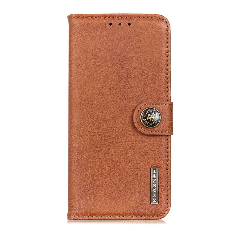 For Google Pixel 9 KHAZNEH Cowhide Texture Horizontal Flip Leather Phone Case(Brown) - Google Cases by PMC TechLife | Online Shopping South Africa | PMC TechLife | Buy Now Pay Later Mobicred