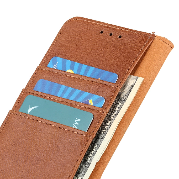 For Google Pixel 9 KHAZNEH Cowhide Texture Horizontal Flip Leather Phone Case(Brown) - Google Cases by PMC TechLife | Online Shopping South Africa | PMC TechLife | Buy Now Pay Later Mobicred
