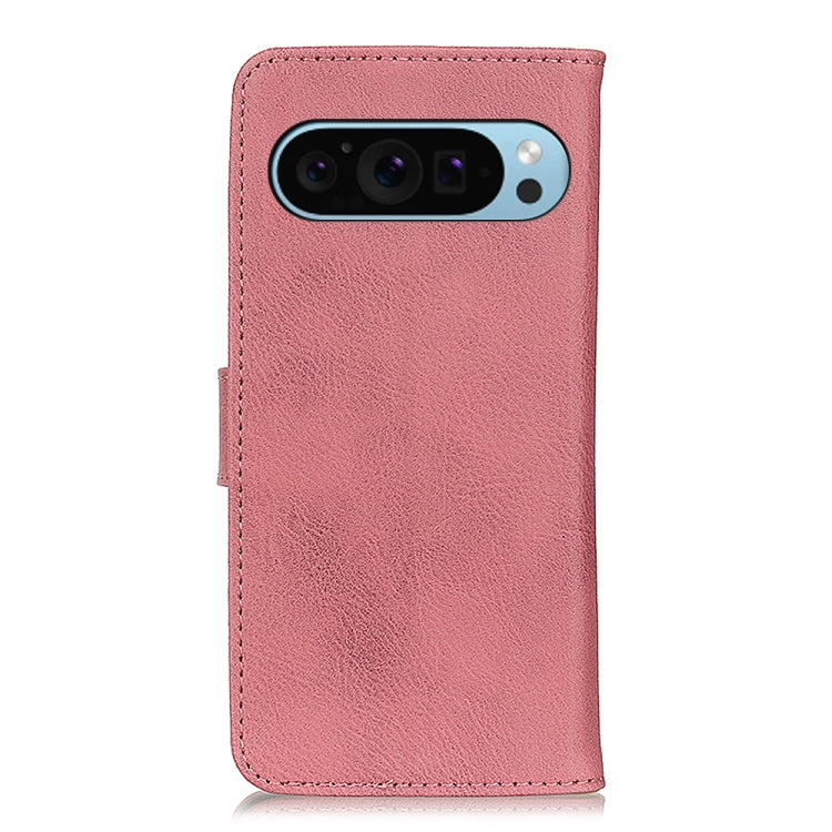 For Google Pixel 9 KHAZNEH Cowhide Texture Horizontal Flip Leather Phone Case(Pink) - Google Cases by PMC Jewellery | Online Shopping South Africa | PMC Jewellery | Buy Now Pay Later Mobicred