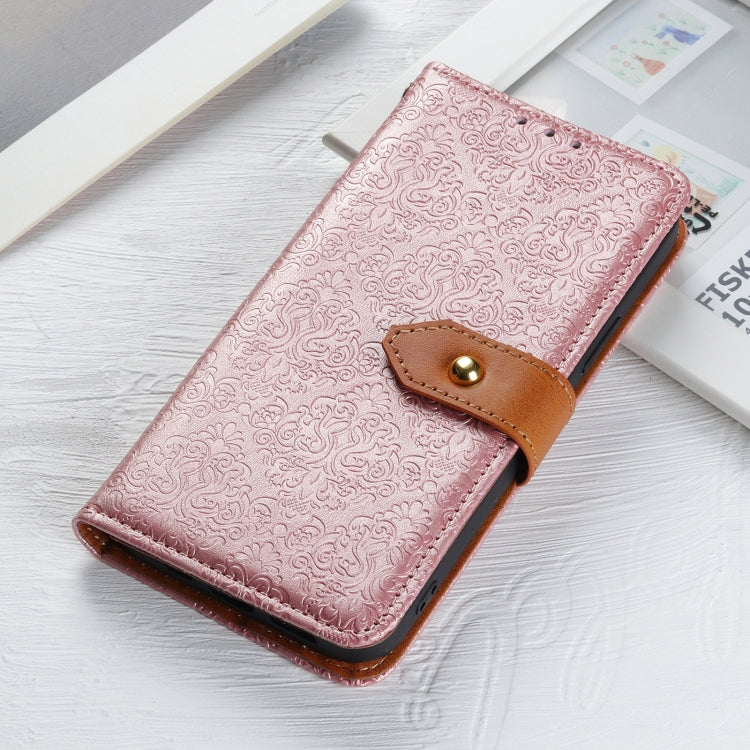 For Google Pixel 9 European Floral Embossed Leather Phone Case(Pink) - Google Cases by PMC Jewellery | Online Shopping South Africa | PMC Jewellery | Buy Now Pay Later Mobicred