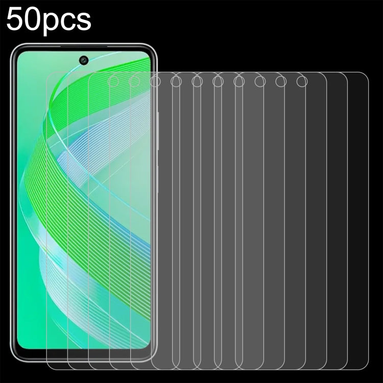 For Infinix Smart 8 Pro 50pcs 0.26mm 9H 2.5D Tempered Glass Film - Infinix Tempered Glass by PMC Jewellery | Online Shopping South Africa | PMC Jewellery | Buy Now Pay Later Mobicred