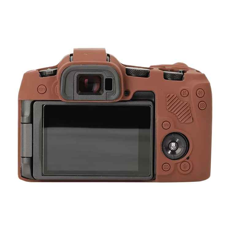 For Canon EOS R8 Soft Silicone Protective Case(Coffee) - Protective Case by PMC TechLife | Online Shopping South Africa | PMC TechLife | Buy Now Pay Later Mobicred