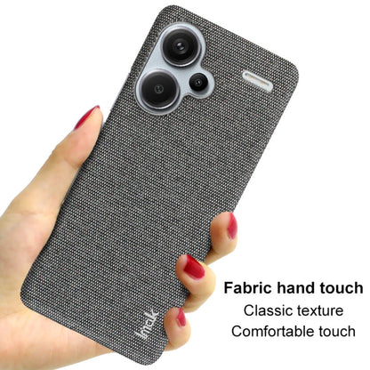 For Xiaomi Redmi Note 13 Pro+ 5G imak Ruiyi Series Cloth Texture PU + PC Phone Case(Black) - Note 13 Pro+ Cases by imak | Online Shopping South Africa | PMC Jewellery