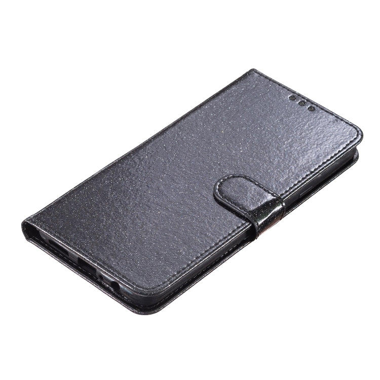 For OPPO A79 5G / A2 5G Glitter Powder Flip Leather Phone Case(Black) - OPPO Cases by PMC TechLife | Online Shopping South Africa | PMC TechLife | Buy Now Pay Later Mobicred