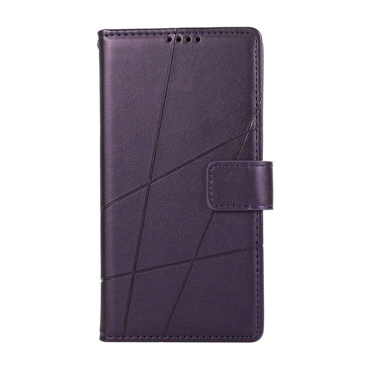 For Xiaomi 14 Pro PU Genuine Leather Texture Embossed Line Phone Case(Purple) - 14 Pro Cases by PMC Jewellery | Online Shopping South Africa | PMC Jewellery | Buy Now Pay Later Mobicred