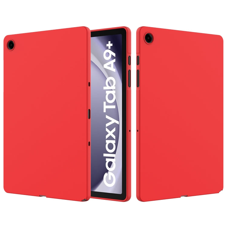 For Samsung Galaxy Tab A9+ Pure Color Liquid Silicone Shockproof Tablet Case(Red) - Galaxy Tab A9+ by PMC Jewellery | Online Shopping South Africa | PMC Jewellery | Buy Now Pay Later Mobicred