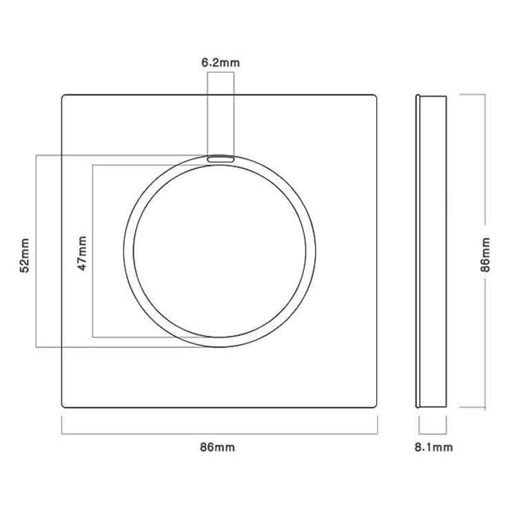 86mm Gray Aluminum Wire Drawing LED Switch Panel, Style:Telephone Socket - Switch by PMC TechLife | Online Shopping South Africa | PMC TechLife | Buy Now Pay Later Mobicred