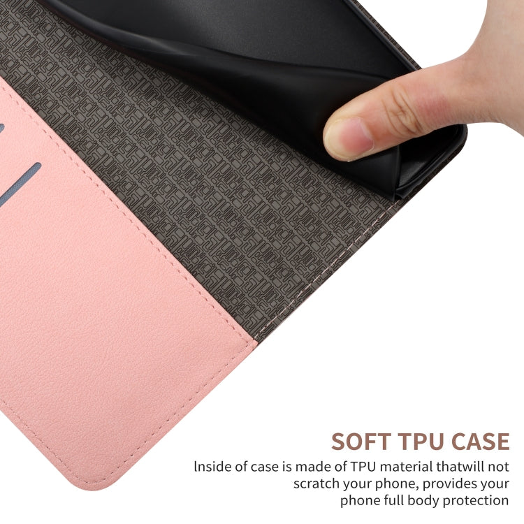 For iPhone 16e Rhombic Grid Texture Leather Phone Case(Pink) - iPhone 16e Cases by PMC TechLife | Online Shopping South Africa | PMC TechLife | Buy Now Pay Later Mobicred