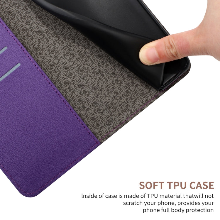 For iPhone 16 Rhombic Grid Texture Leather Phone Case(Purple) - iPhone 16 Cases by PMC TechLife | Online Shopping South Africa | PMC TechLife | Buy Now Pay Later Mobicred