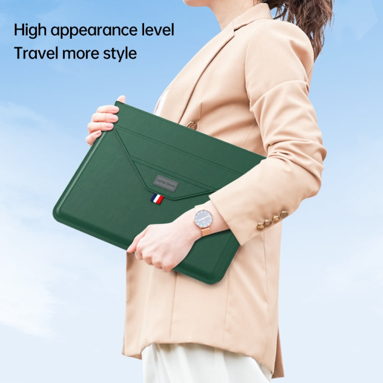 For 13/14 inch Envelope Holder Laptop Sleeve Bag(Grey) - 14.1 inch by PMC TechLife | Online Shopping South Africa | PMC TechLife | Buy Now Pay Later Mobicred