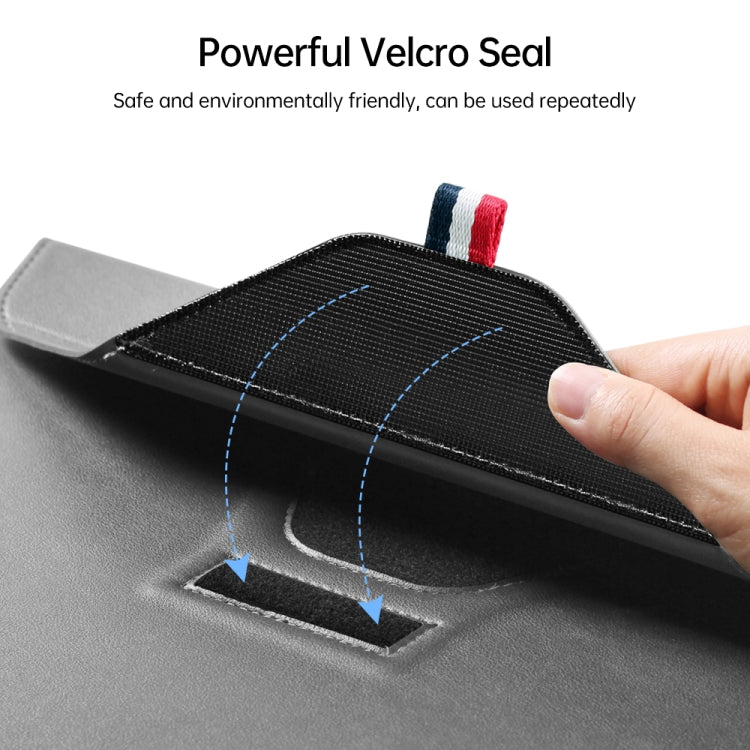 For 13/14 inch Envelope Holder Laptop Sleeve Bag with Accessories Bag(Grey) - Other by PMC Jewellery | Online Shopping South Africa | PMC Jewellery | Buy Now Pay Later Mobicred