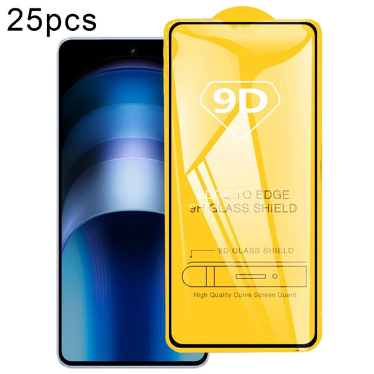 For vivo iQOO Neo9 25pcs 9D Full Glue Screen Tempered Glass Film - iQOO Neo9 Tempered Glass by PMC Jewellery | Online Shopping South Africa | PMC Jewellery | Buy Now Pay Later Mobicred