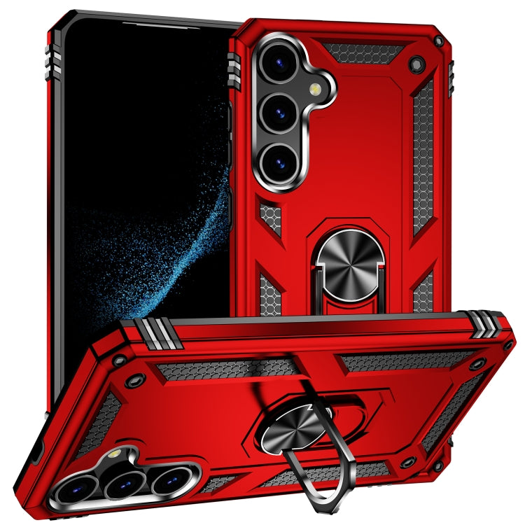 For Samsung Galaxy S24 5G Shockproof TPU + PC Phone Case(Red) - Galaxy S24 5G Cases by PMC TechLife | Online Shopping South Africa | PMC TechLife