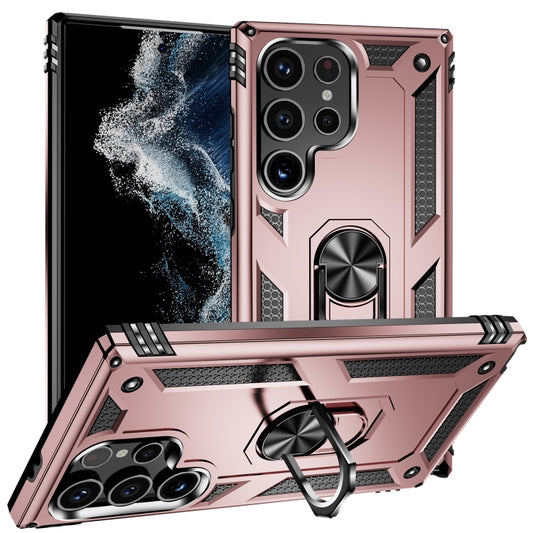 For Samsung Galaxy S24 Ultra 5G Shockproof TPU + PC Phone Case(Rose Gold) - Galaxy S24 Ultra 5G Cases by PMC Jewellery | Online Shopping South Africa | PMC Jewellery