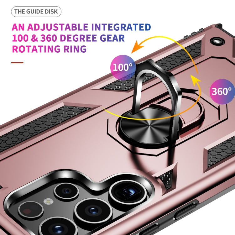 For Samsung Galaxy S24 Ultra 5G Shockproof TPU + PC Phone Case(Rose Gold) - Galaxy S24 Ultra 5G Cases by PMC TechLife | Online Shopping South Africa | PMC TechLife